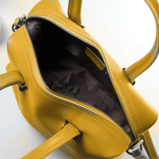 Жіноча сумка з натуральної шкіри ALEX RAI P1532 жовтий