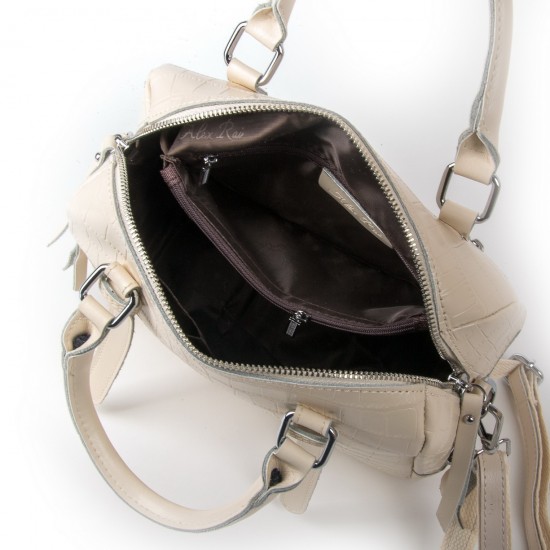 Женская сумка из натуральной кожи ALEX RAI 2234 бежевый