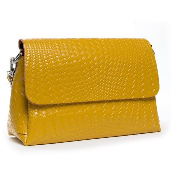 Жіноча сумочка з натуральної шкіри ALEX RAI J009-1 жовтий