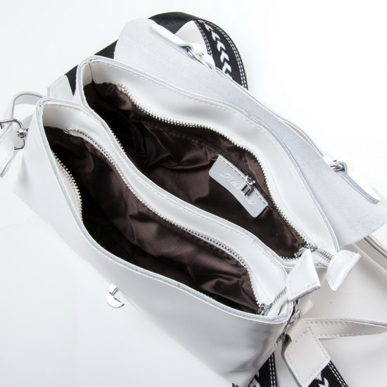 Женская сумочка из натуральной кожи ALEX RAI 9713 белый