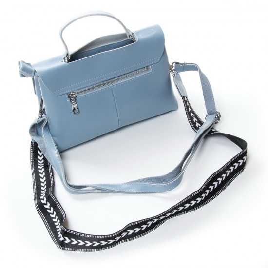 Женская сумочка из натуральной кожи ALEX RAI 9713  голубой