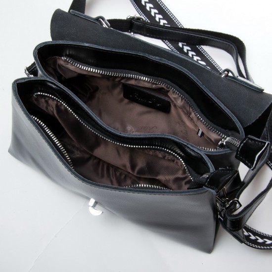 Женская сумочка из натуральной кожи ALEX RAI 9713 черный