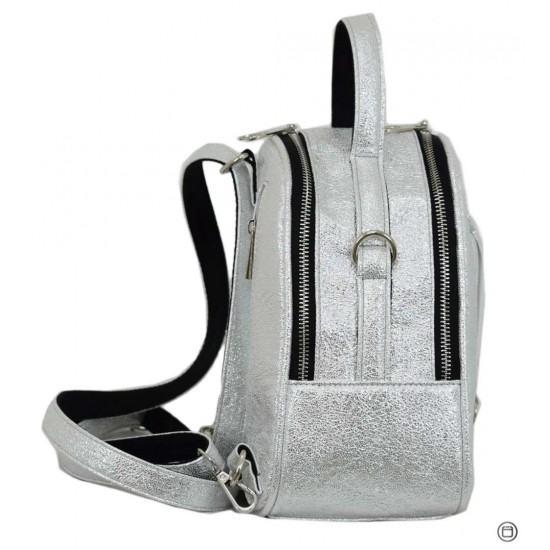 Жіночий рюкзак LUCHERINO 643 срібло