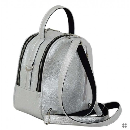 Жіночий рюкзак LUCHERINO 643 срібло