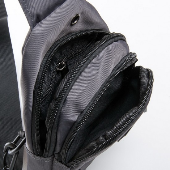 Мужская сумка на плечо Lanpad 82021 серый