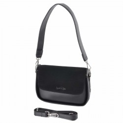 Женская сумочка из натуральной замши LUCHERINO 696 черный