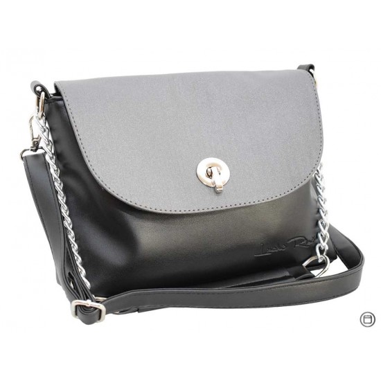 Женская сумочка LUCHERINO 526 черный + серебро