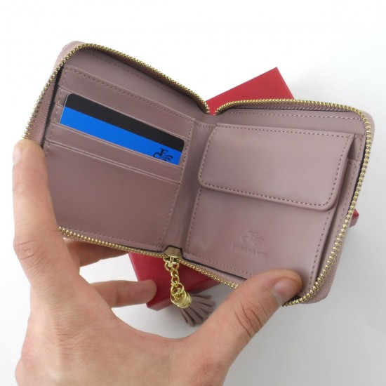 Жіночий гаманець з натуральної шкіри LARGONI 7700 пудра