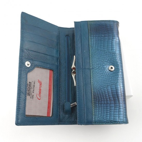 Жіночий гаманець з натуральної шкіри LARGONI A14071-9111 синій