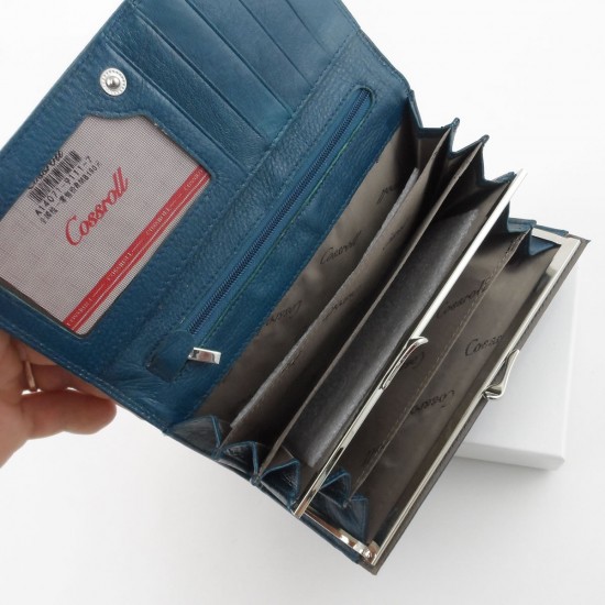 Жіночий гаманець з натуральної шкіри LARGONI A14071-9111 синій
