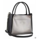 Женская модельная сумка LUCHERINO 529 черный + серебро