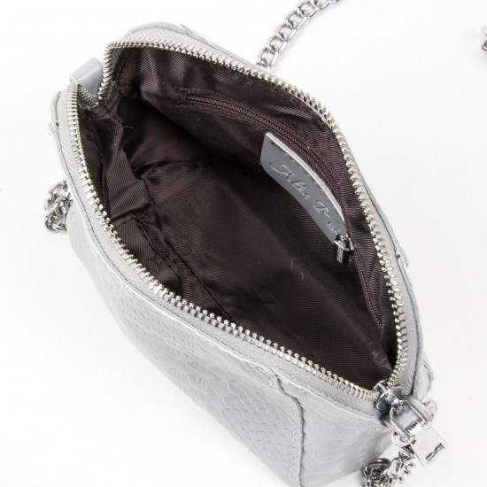 Женская сумочка-клатч из натуральной кожи ALEX RAI 6009 серый