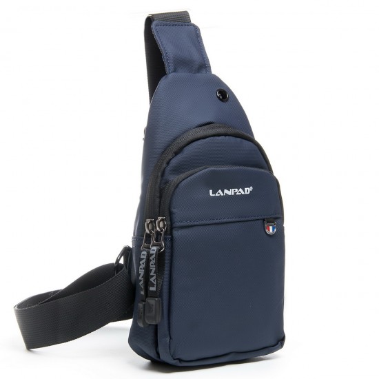 Чоловіча сумка на плече Lanpad 6021 синій