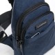 Чоловіча сумка на плече Lanpad 3718 синій