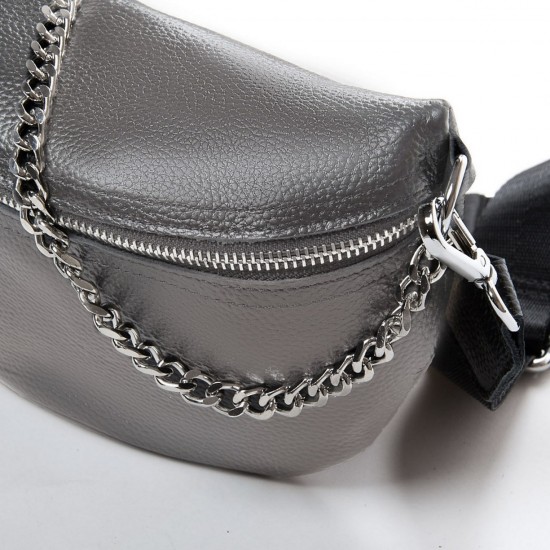 Жіноча сумочка з натуральної шкіри ALEX RAI 88081 сірий