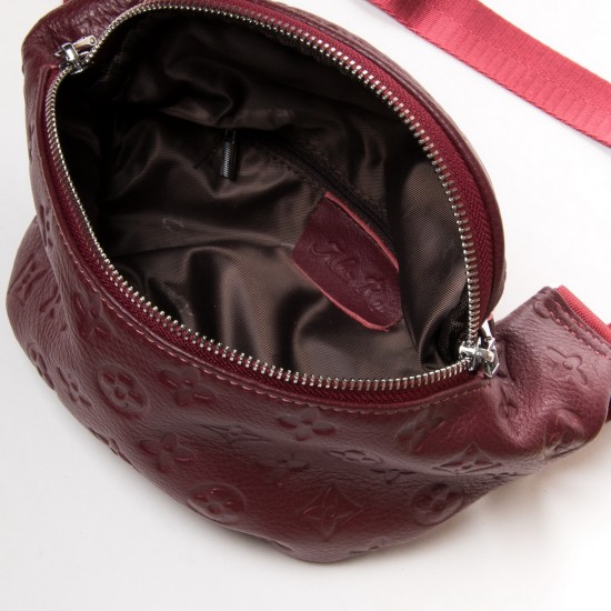 Жіноча сумочка з натуральної шкіри ALEX RAI 83100 бордовий