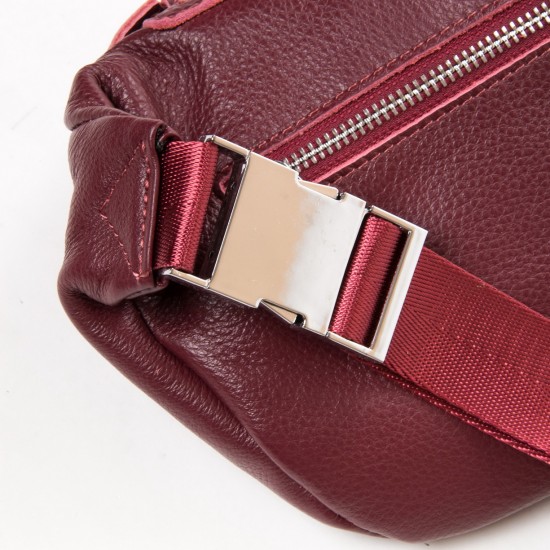 Жіноча сумочка з натуральної шкіри ALEX RAI 83101 бордовий
