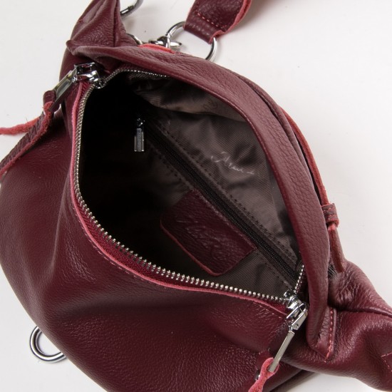Женская сумочка из натуральной кожи ALEX RAI 83101 бордовый