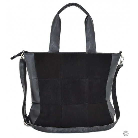 Жіноча сумка з натуральної замші LUCHERINO 700 чорний