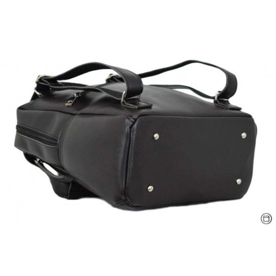 Женская сумка-рюкзак LUCHERINO 656 черный глянець