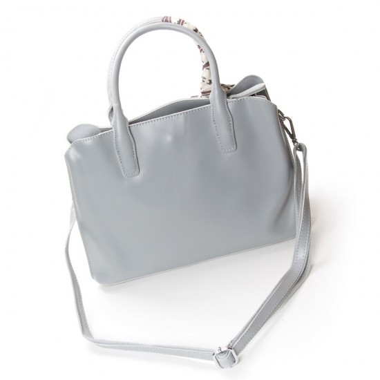 Женская сумка из натуральной кожи ALEX RAI 46-9382 серый