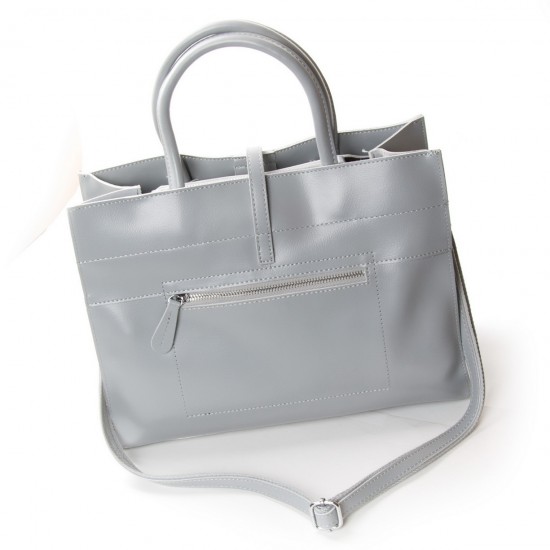 Женская сумка из натуральной кожи ALEX RAI 47-9383 серый