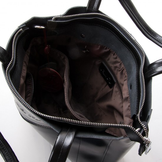 Жіноча сумка з натуральної шкіри ALEX RAI 35-8773 чорний