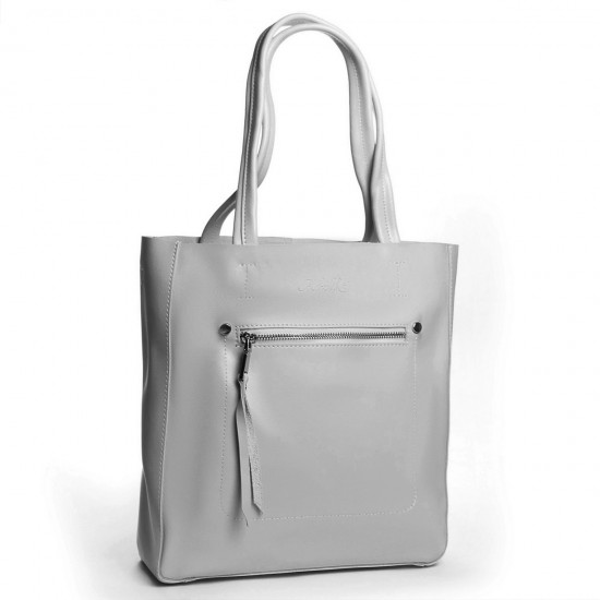 Женская сумка из натуральной кожи ALEX RAI 35-8773 серый