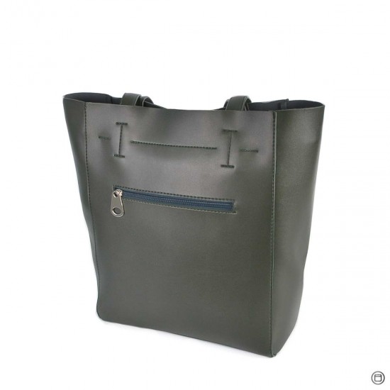 Жіноча модельна сумка LUCHERINO 518 бутилочний (темно-зелений)
