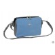 Женская сумочка на три отделения LUCHERINO 644 голубой замш
