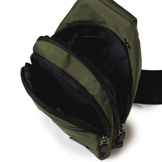 Мужская сумка на плечо Lanpad 82031 зеленый