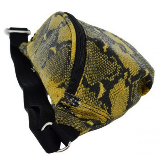 Молодежная стильная поясная сумка LUCHERINO 595 желтый