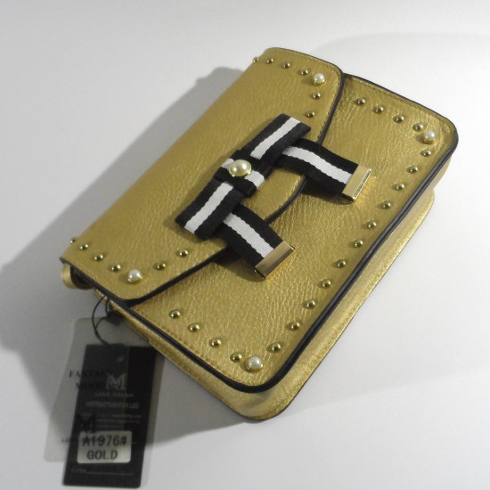 Жіноча модельна сумочка-клатч FASHION A1976 золотий