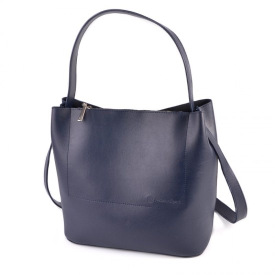Женская модельная сумка на три отделения КАМЕЛІЯ М235 темно-синий