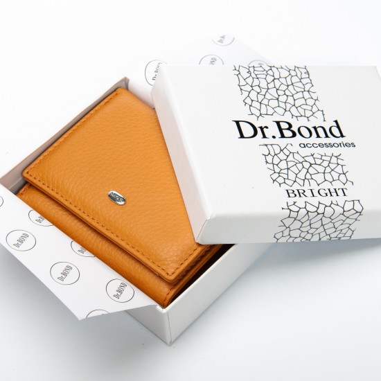 Женский кожаный кошелек dr.Bond Classic WS-6 желтый