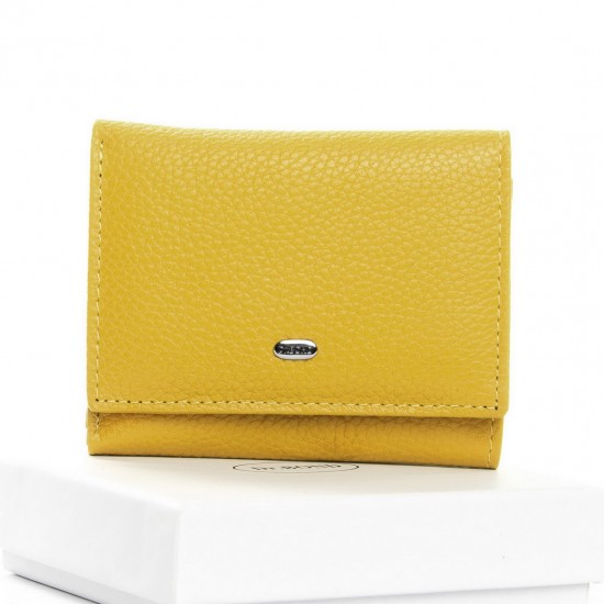 Жіночий шкіряний гаманець dr.Bond Classic WS-6 жовтий
