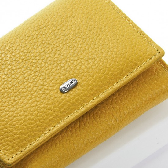 Жіночий шкіряний гаманець dr.Bond Classic WS-6 жовтий