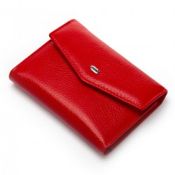 Женский кожаный кошелек dr.Bond Classic WS-3 красный