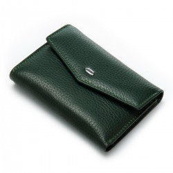 Женский кожаный кошелек dr.Bond Classic WS-3 зеленый