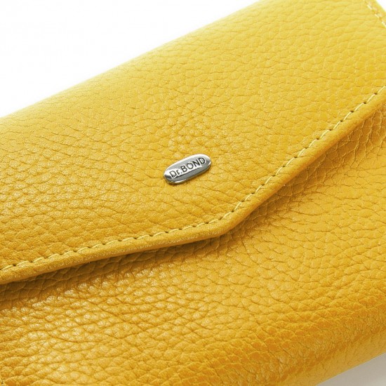 Жіночий шкіряний гаманець dr.Bond Classic WS-3 жовтий