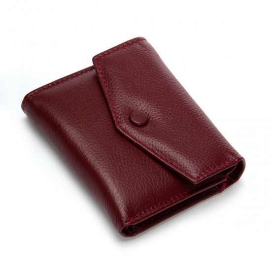 Женский кожаный кошелек dr.Bond Classic WS-20 бордовый Женский кожаный кошелек dr.Bond Classic WS-20 бордовый