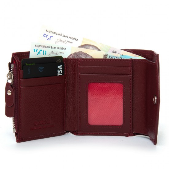 Женский кожаный кошелек dr.Bond Classic WS-20 бордовый Женский кожаный кошелек dr.Bond Classic WS-20 бордовый