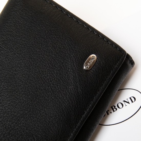 Женский кожаный кошелек dr.Bond Classic WS-10 черный