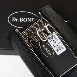 Мужской кожаный кошелек-ключница dr.Bond Classic M3048 черный Мужской кожаный кошелек-ключница dr.Bond Classic M3048 черный