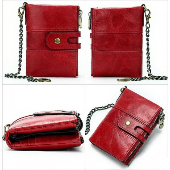 Женский кошелек из натуральной кожи Vintage 14680 красный