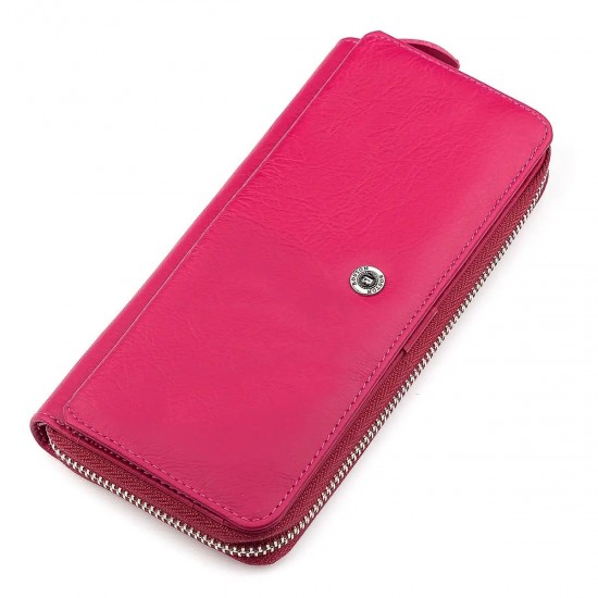 Жіночий гаманець з натуральної шкіри Boston 18480 (B202) рожевий