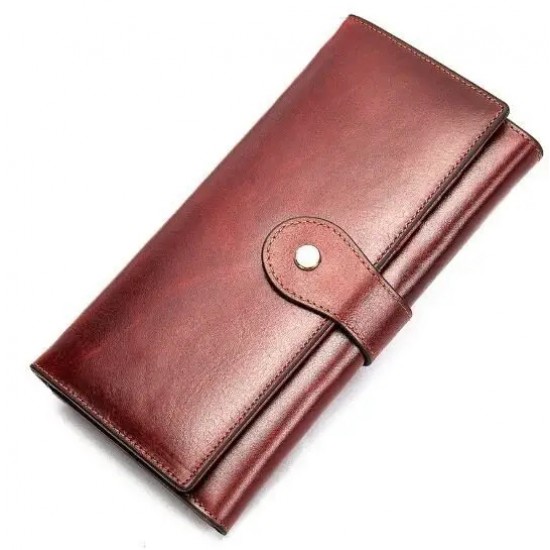 Жіночий гаманець з натуральної шкіри Vintage 14916 бордовий