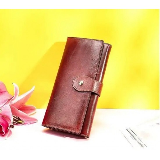 Жіночий гаманець з натуральної шкіри Vintage 14916 бордовий