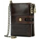 Мужской кошелек из натуральной кожи Vintage 14682 коричневый