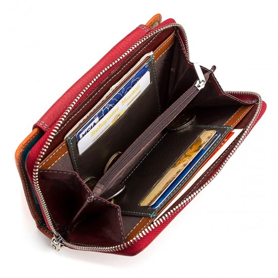 Жіночий гаманець із натуральної шкіри ST Leather 18441 помаранчевий